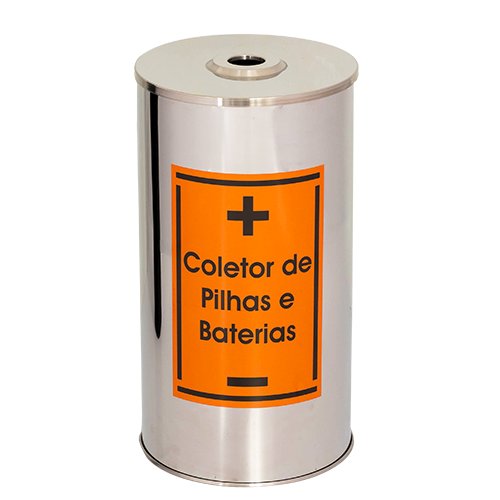 Coletor de Pilhas em Aço Inox